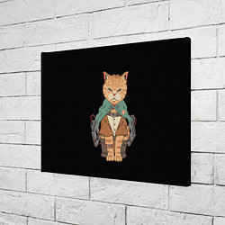 Холст прямоугольный Anime cat, цвет: 3D-принт — фото 2