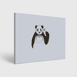 Картина прямоугольная Panda love art