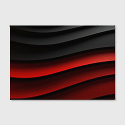 Холст прямоугольный Черно-красный объемный градиент, цвет: 3D-принт — фото 2