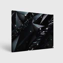 Холст прямоугольный Black luxury abstract, цвет: 3D-принт