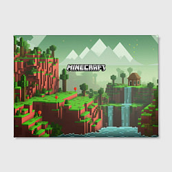 Холст прямоугольный Minecraft logo квадратный мир игры, цвет: 3D-принт — фото 2