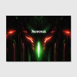 Холст прямоугольный Palworld зеленый неоновый свет, цвет: 3D-принт — фото 2