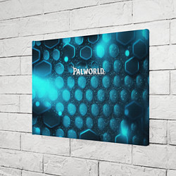 Холст прямоугольный Palworld логотип космический, цвет: 3D-принт — фото 2