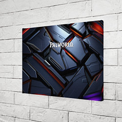 Холст прямоугольный Palworld логотип космически плиты, цвет: 3D-принт — фото 2