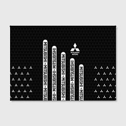 Холст прямоугольный Mitsubishi - black and white, цвет: 3D-принт — фото 2