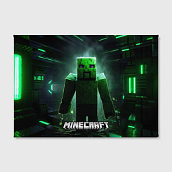 Холст прямоугольный Minecraft зеленый злой персонаж, цвет: 3D-принт — фото 2