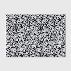 Холст прямоугольный Пикселированный городской серый камуфляж, цвет: 3D-принт — фото 2