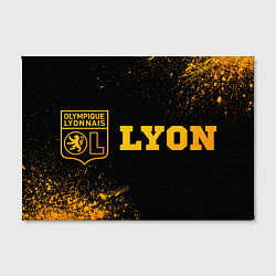 Холст прямоугольный Lyon - gold gradient по-горизонтали, цвет: 3D-принт — фото 2