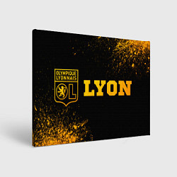 Холст прямоугольный Lyon - gold gradient по-горизонтали, цвет: 3D-принт