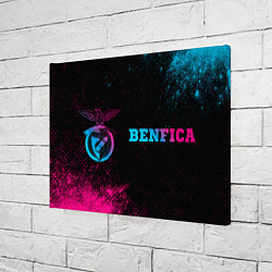 Холст прямоугольный Benfica - neon gradient по-горизонтали, цвет: 3D-принт — фото 2
