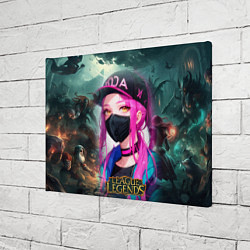 Холст прямоугольный League Of Legends Akali Kda, цвет: 3D-принт — фото 2