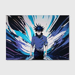 Холст прямоугольный Мэгуми Фусигуро из Jujutsu Kaisen абстракция, цвет: 3D-принт — фото 2