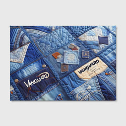 Холст прямоугольный Vanguard jeans patchwork - ai art, цвет: 3D-принт — фото 2