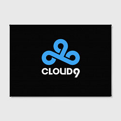 Холст прямоугольный Cloud9 - esports logo, цвет: 3D-принт — фото 2