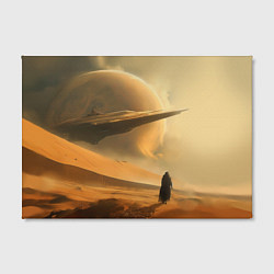 Холст прямоугольный Пустыня и космический корабль - Дюна, цвет: 3D-принт — фото 2