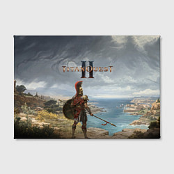 Холст прямоугольный Герой titan quest 2, цвет: 3D-принт — фото 2
