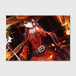 Холст прямоугольный Konosuba Мэгумин cute, цвет: 3D-принт — фото 2