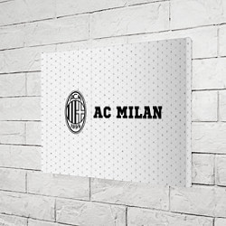 Холст прямоугольный AC Milan sport на светлом фоне по-горизонтали, цвет: 3D-принт — фото 2