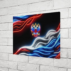Холст прямоугольный Неоновые флаг и греб, цвет: 3D-принт — фото 2