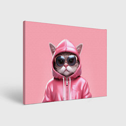 Картина прямоугольная Кошка в капюшоне