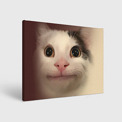 Холст прямоугольный Вежливый кот мем - big picture, цвет: 3D-принт