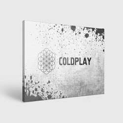 Холст прямоугольный Coldplay - white gradient по-горизонтали, цвет: 3D-принт