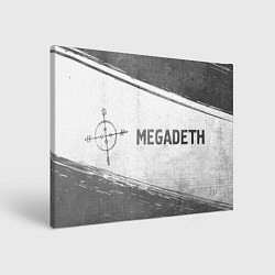 Холст прямоугольный Megadeth - white gradient по-горизонтали, цвет: 3D-принт