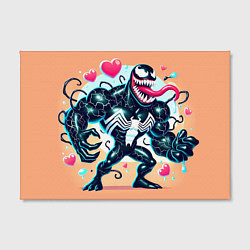 Холст прямоугольный Venom in cartoon style, цвет: 3D-принт — фото 2