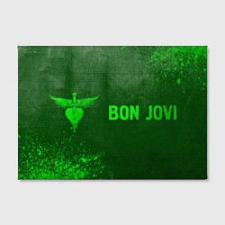 Холст прямоугольный Bon Jovi - green gradient по-горизонтали, цвет: 3D-принт — фото 2