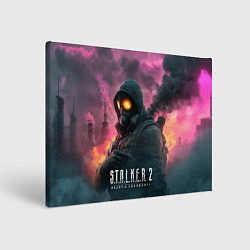 Картина прямоугольная Stalker 2 радиоактивный фон