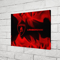 Холст прямоугольный Lamborghini - red gradient по-горизонтали, цвет: 3D-принт — фото 2