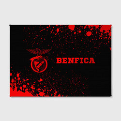 Холст прямоугольный Benfica - red gradient по-горизонтали, цвет: 3D-принт — фото 2