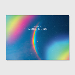 Холст прямоугольный Moon music Coldplay, цвет: 3D-принт — фото 2