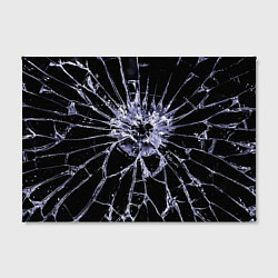 Холст прямоугольный Разбитое стекло - минимализм, цвет: 3D-принт — фото 2
