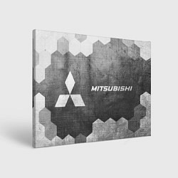 Холст прямоугольный Mitsubishi - grey gradient по-горизонтали, цвет: 3D-принт