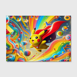 Холст прямоугольный Super Pikachu - ai art fantasy, цвет: 3D-принт — фото 2