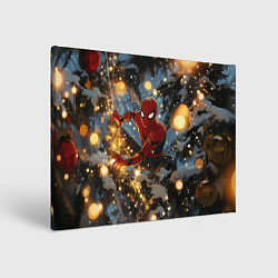Картина прямоугольная Spiderman на новогодней елке