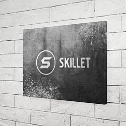 Холст прямоугольный Skillet - grey gradient по-горизонтали, цвет: 3D-принт — фото 2