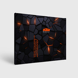Холст прямоугольный KTM - плиты с эффектом свечения, цвет: 3D-принт
