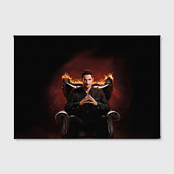 Холст прямоугольный Люцифер на стуле, цвет: 3D-принт — фото 2