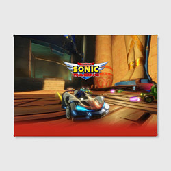 Холст прямоугольный Team Sonic racing - video game, цвет: 3D-принт — фото 2