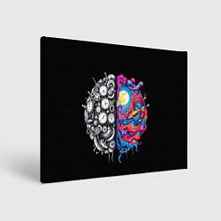 Картина прямоугольная Правое и левое полушарие