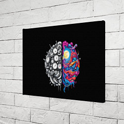 Холст прямоугольный Правое и левое полушарие, цвет: 3D-принт — фото 2