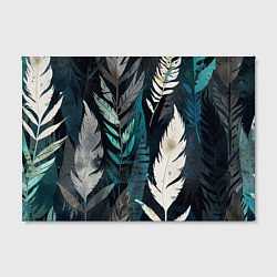 Холст прямоугольный Перья и листья, цвет: 3D-принт — фото 2