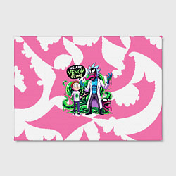 Холст прямоугольный Рик-Веном и Морти - ядовитая слизь, цвет: 3D-принт — фото 2