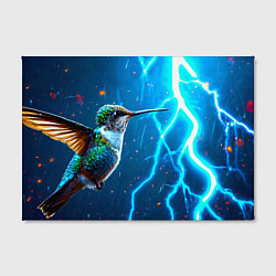 Холст прямоугольный Колибри в грозу, цвет: 3D-принт — фото 2
