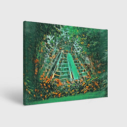 Картина прямоугольная Башня в джунглях