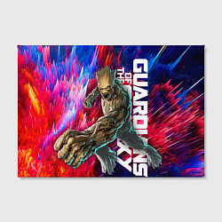 Холст прямоугольный Guardians of the galaxy - Groot and Rocket, цвет: 3D-принт — фото 2