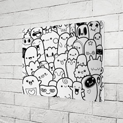 Холст прямоугольный Doodle monsters, цвет: 3D-принт — фото 2