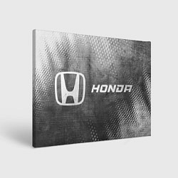 Холст прямоугольный Honda - grey gradient по-горизонтали, цвет: 3D-принт